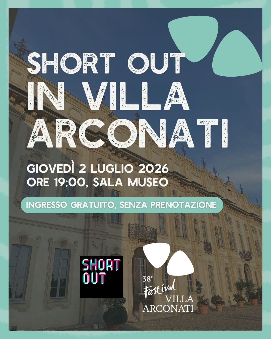 Short Out al Festival di Villa Arconati 2026, Bollate, 2 luglio